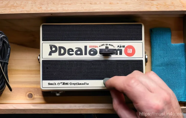 기타 페달보드 조립법 - **Image Prompt: Dynamic Live Performance with a Customized Pedalboard**
    "A vibrant, medium shot ...